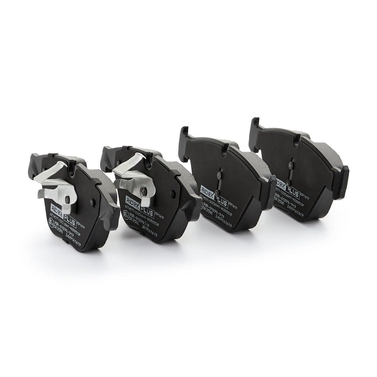 RIDEX PLUS 402B0553P Set d'assale Kit pastiglie freni Anteriore con clip pistone Compatibilità con BMW 5 Sedan F10
