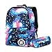 EZONTEQ Sac école, Galaxie Cartable Garçon Primaire Sac à Dos Enfant Sac College Dos Sac Antivol pour Ordinateur Sac de Voyage pour l'école ordinateur portable Voyage Camping 35L