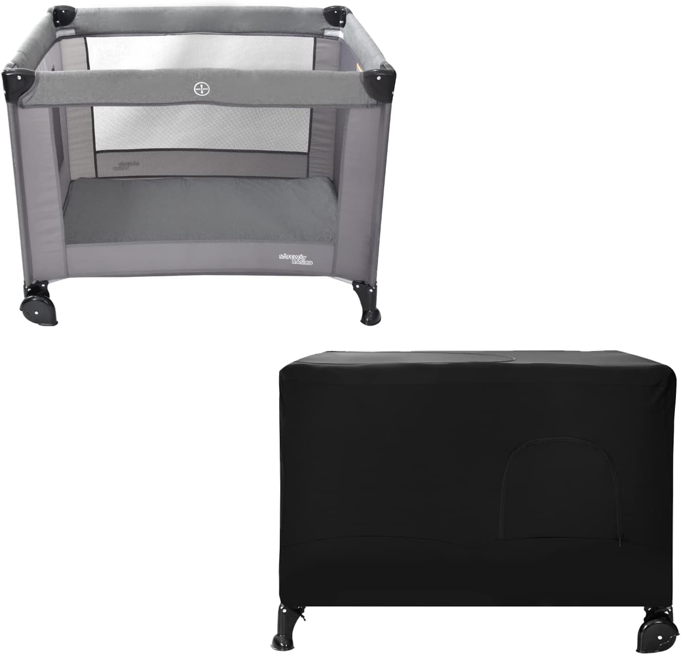 Katai - Premium Pack N Play Blackout Canopy Tent - Travel Accessories for Crib Cover - with 2 Baby Safety Locks - Image 2