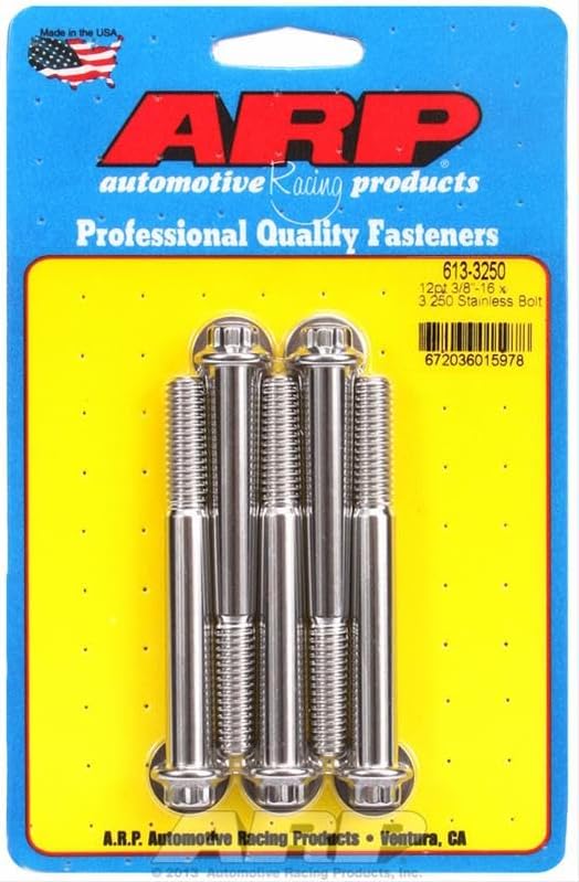 Part Synergy Replacement for 0.37-16 x 3.25 in. Stainless Steel 12 Point Bolt Kit Direct Fit