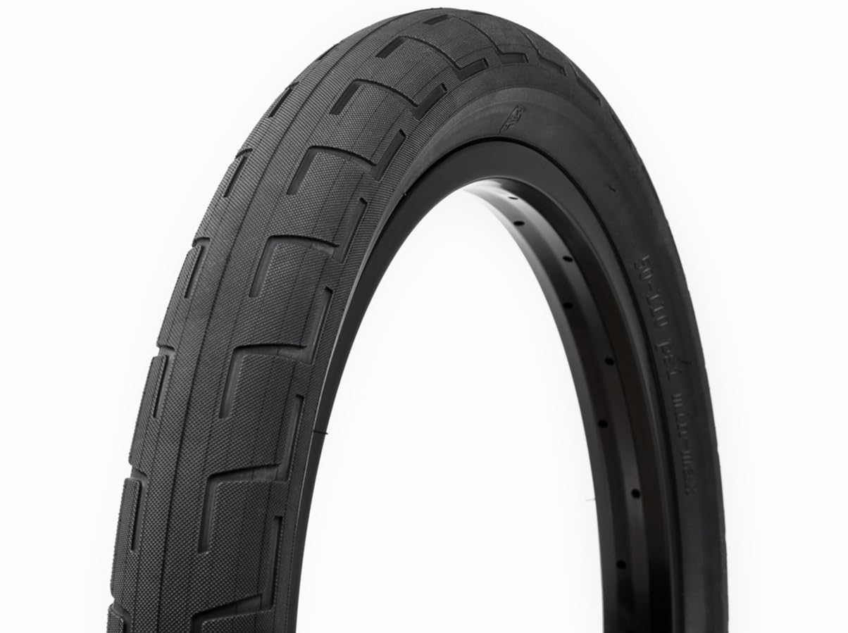 BSD Donnastreet BMX Reifen 2.30 – Schwarz, Glatte Mitte, Griffige Mischung, Bis 110 Psi, 690 G