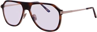 Tom Ford FT5943-B 056 Eyeglasses Mens Brown/Monocolor/Blue Block Full Rim 56mm