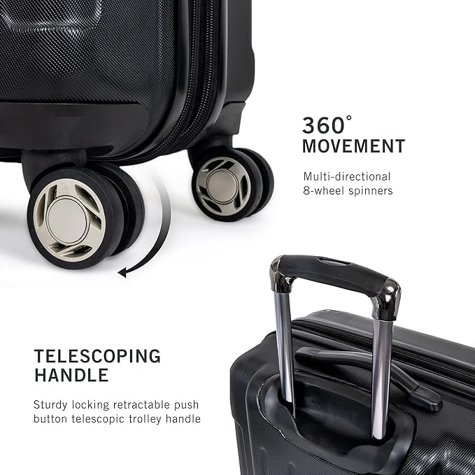 Image of Kenneth Cole Reaction Men's 28 inch Expandable Upright Carry-On One Size Black