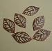 BeadsTreasure 20 Leaf Charm Pendant Connector Hollow Cut Antiqued Copper Jewelry Making Finding Supply.