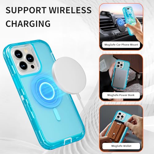 Follaroma Magnetic for iPhone 14 Pro Max Case, Heavy Duty Phone Cases, Blue by Follaroma - Used condition - Image 3