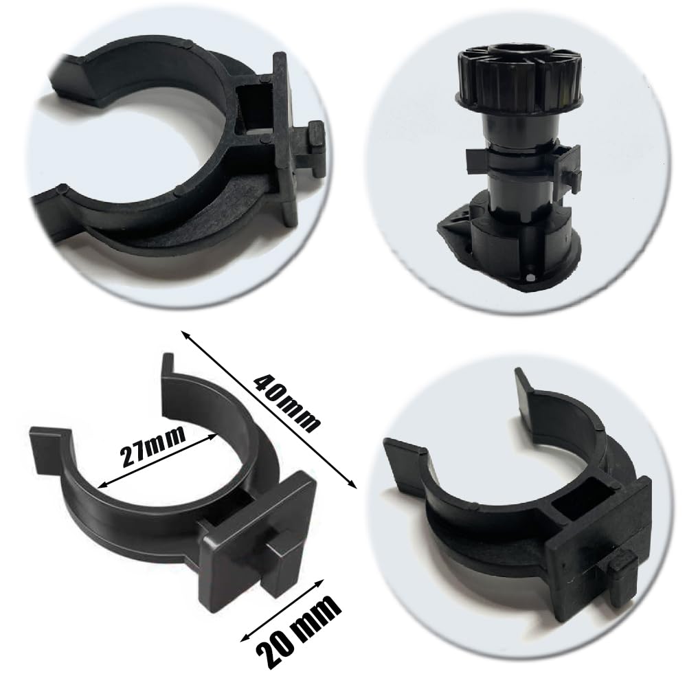 10 Clip Fissaggio Battiscopa Per Cucina - In ABS, Nere, Per Zoccoli Mobili E Piedistalli - Foto 10