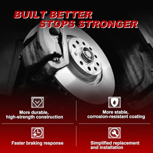Image of Rear Brake Caliper Set Right + Left Assembly 18B4645 18B4644 | w /Bracket, Compatible for Chevy Impala Allure Century Lacrosse Regal, 1997-2010, Set of 2