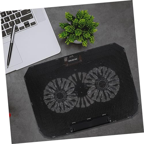 Soporte refrigerado para laptop USB, ajustable en altura y ángulo, silencioso, para notebook y gaming, color negro miniatura 7
