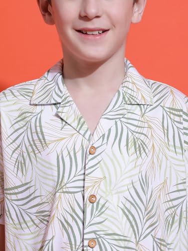 Image of Li'l Tomatoes Boys 100% Cotton Night Suit | Summer Printed Shirt & Shorts Set | Soft & Breathable Sleepwear | 9-16 Years