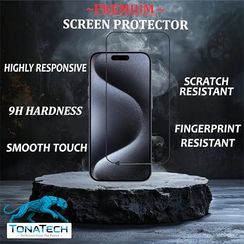 Image of Tempered Glass Screen Protector Compatible for iPhone 11 / iphone XR with Edge to Edge Coverage and Easy Installation kit (6.1 Inches)
