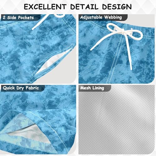 Boys Board Shorts Swimwear Youth Teen Swimming Trunks Quick Dry Elastic with Liner Beach Swimming3