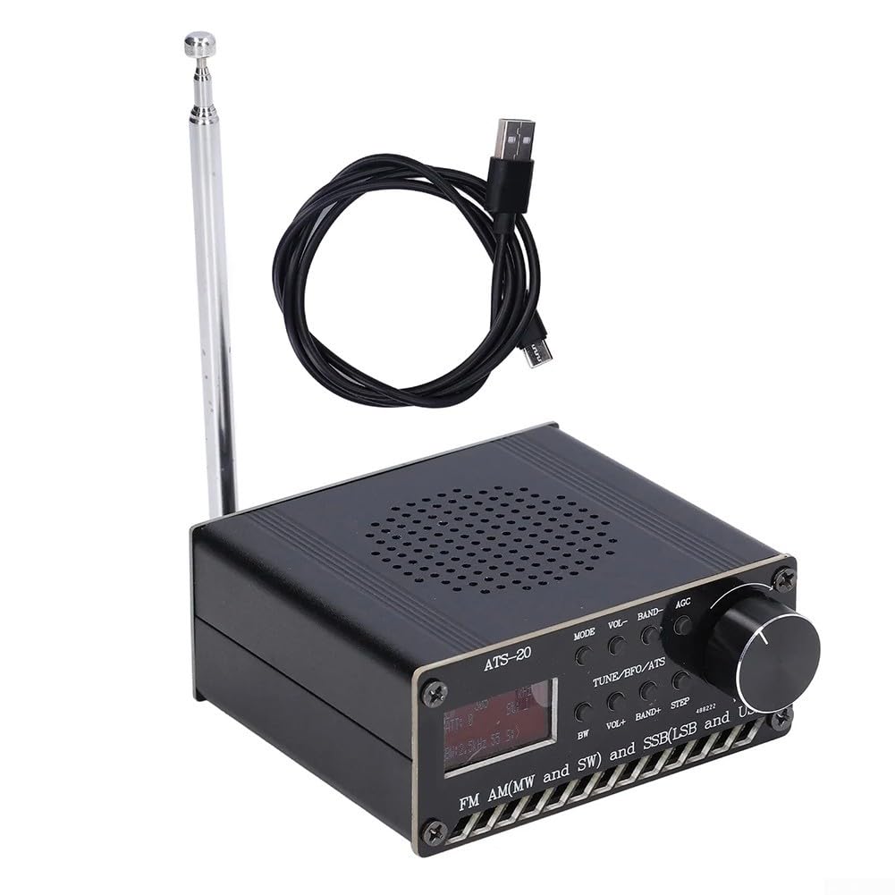 Radio-ontvanger, upgrade Si4732 Full Band radio-ontvanger, voor FM AM SSB kortegolfontvanger, draagbaar oplaadbaar met antenne