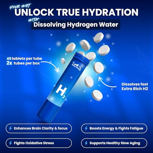 PHM Hydrogen Water Tubes, Tablets for Drinking Water - H2 Molecular Tabs | Magnesium Pills, Electrolytes Hydration Supplement to Support Healthy Aging & Energy Boost - Image 7