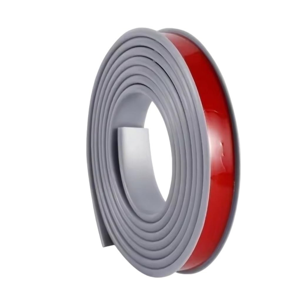 Loacea Gray U-Shaped Seal Strip 5Meters U-Shape Edge Banding Strip, Self-Adhesive Flexible Tpe Rubber Furniture Corner Guards 1Pc(,12Mm)