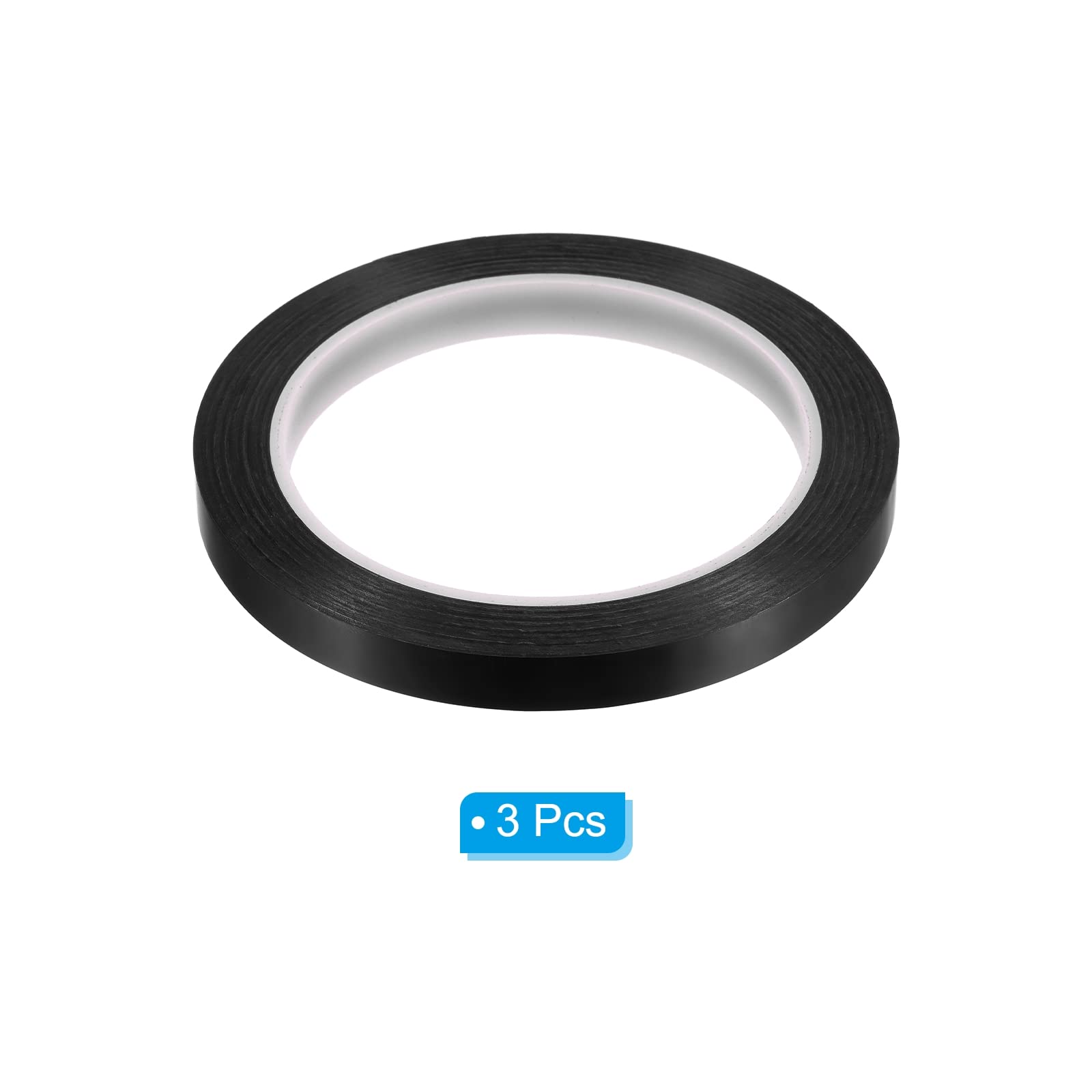 PATIKIL Whiteboard Tape 10mm X 66m, 3 Pack Thin Dry Erase Tape for Graphic Chart Marking DIY Art Black - Image 3