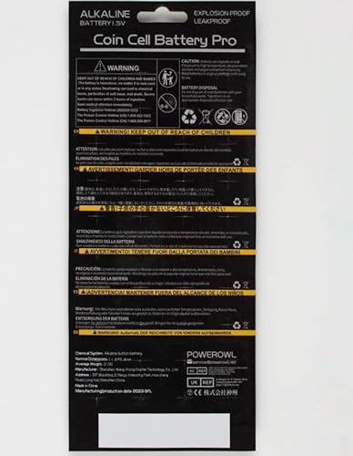 LR44 AG13 Batterie a Bottone 40 Pezzi, POWEROWL