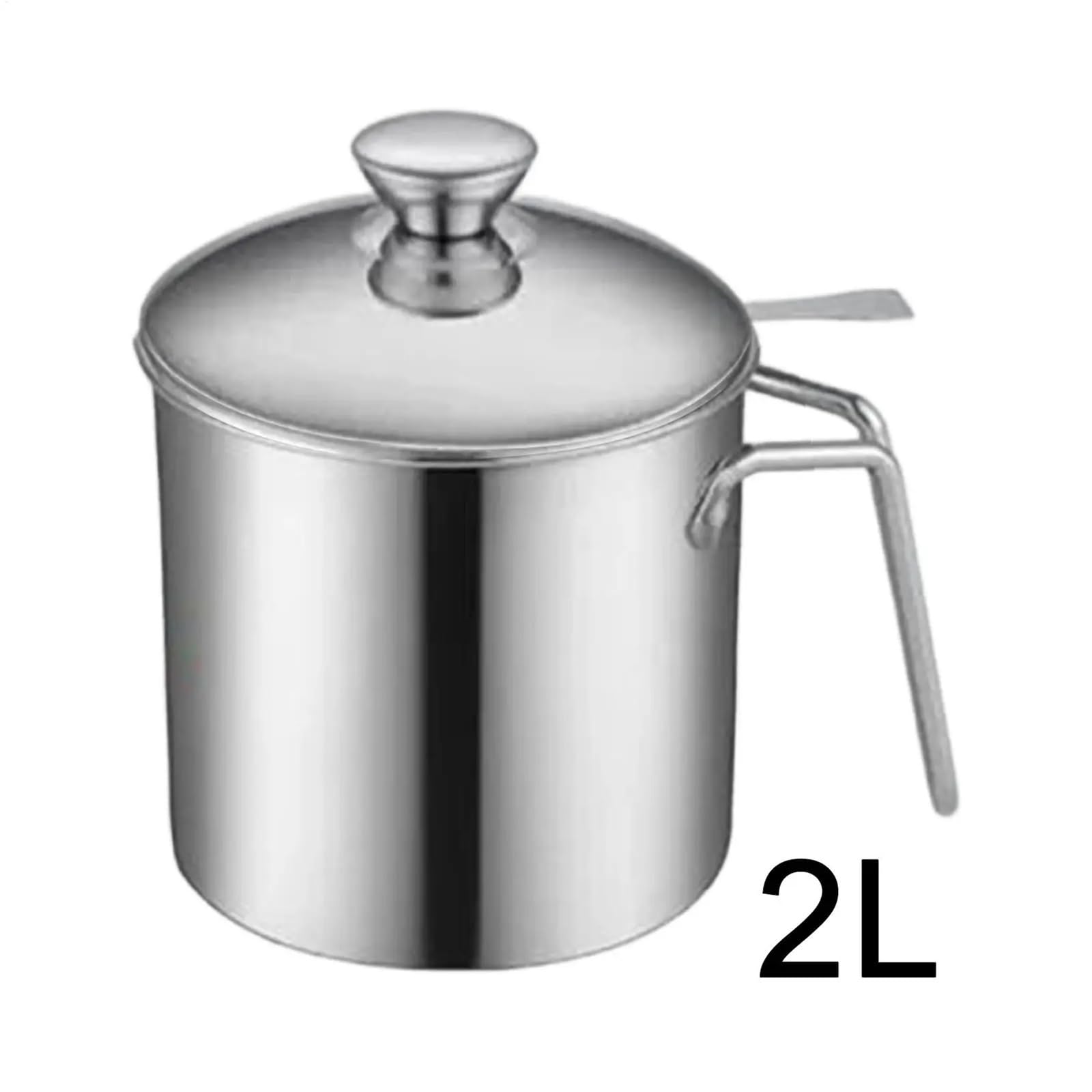 Aceitera Acero Inoxidable Botella dispensadora de aceite 2L con colador, soporte filtro acero inoxidable fino