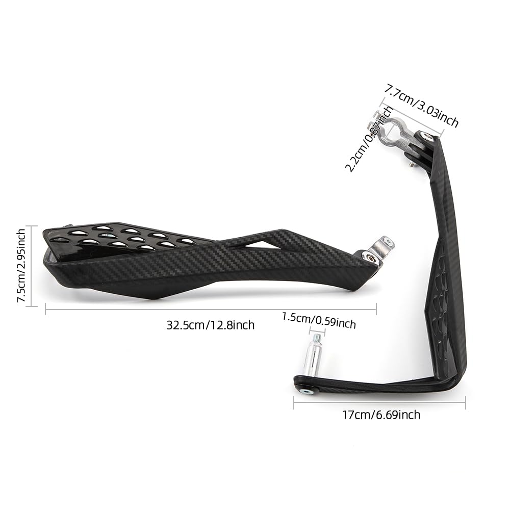 Moto Guardamanos 22mm 7/8'' Universal Grip Shield Motocicleta Motocross Scooter Resistente al viento Guardamanos Equipo de Protección