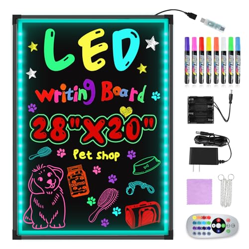 Hosim LED Message Writing Board, 28” x 20
