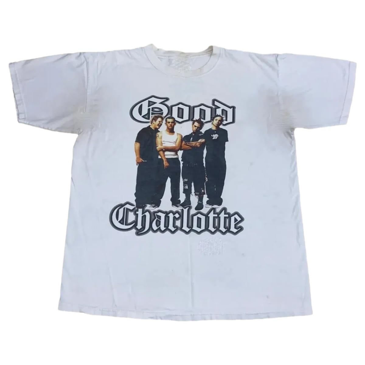 VTG Good Charlotte Band Heavy Cotton Full Size Unisex ShirtWhite