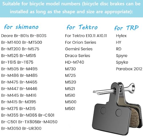 Fat-Cattie Bike/E-Bike Brake Pads with Installation Tools,03R,4 Pairs,Black - image 6