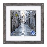 11x11 inch Picture Frame Made of Solid Wood and High Definition Glass Display Pictures 8x8 with Mat...