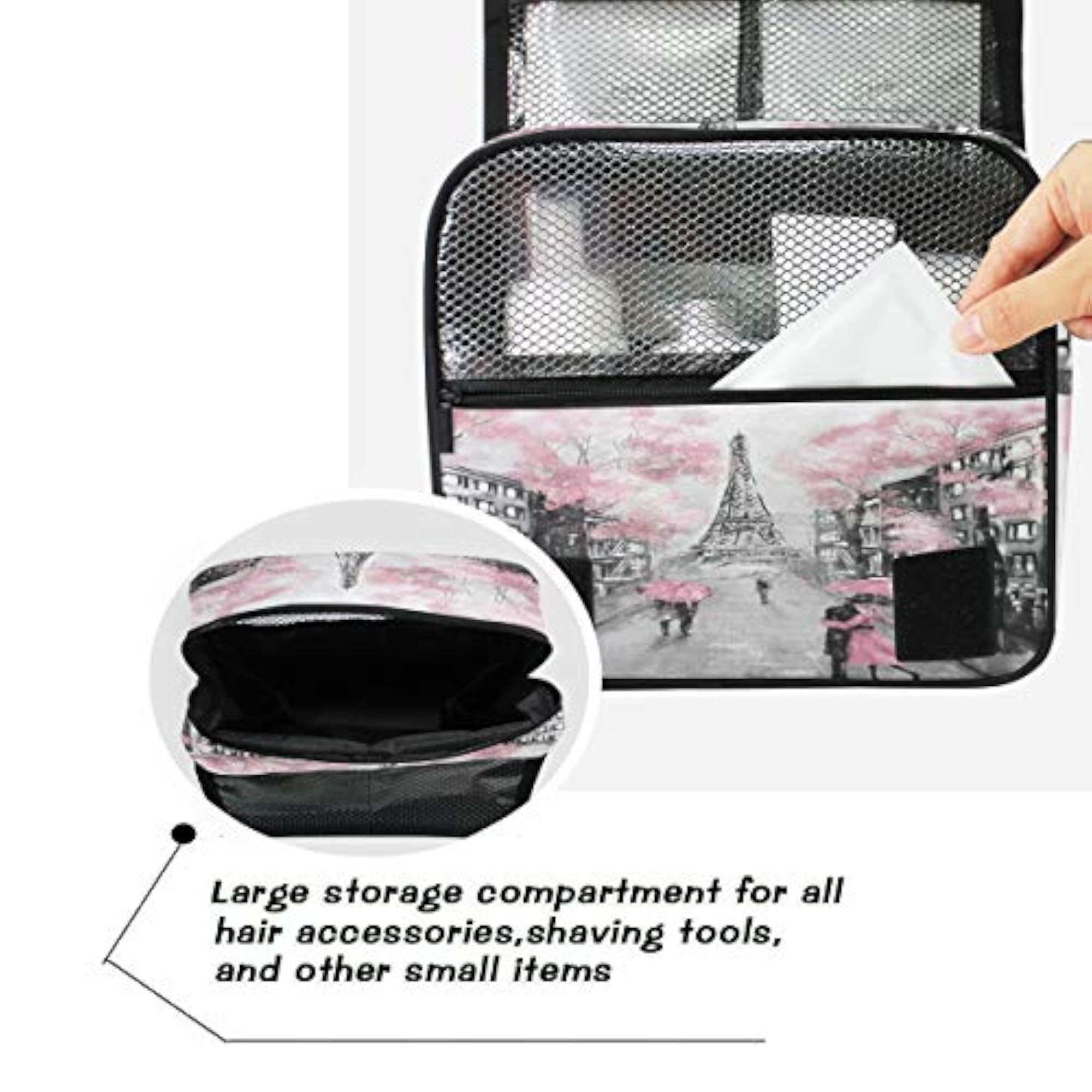Hanging Toiletry Bag, Portable Makeup Organizer