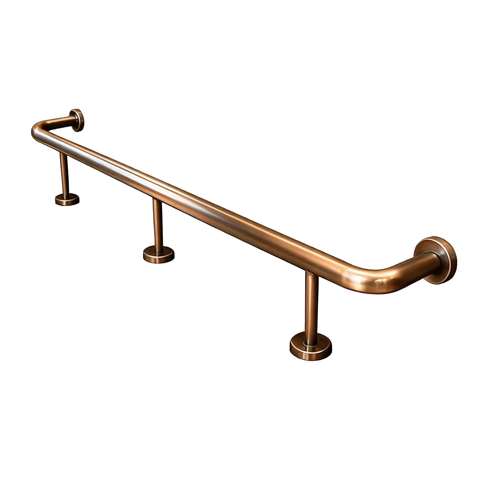 Stainless Steel Foot Railing for Bar, Bar Foot Rail Kit 3-15ft with Full Installation Accessories for Indoor Outdoor Pub Kitchen Loft, 330LBS Load Capacity(Rose Gold,11ft/335cm)