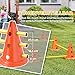 PawHut Agility Set Hunde, 6-teiliges Agility Ausrüstung mit 12 Kegel 6 höhenverstellbar Hürden Tragetasche Trainingszubehör, Trainingsset für Hundetraining