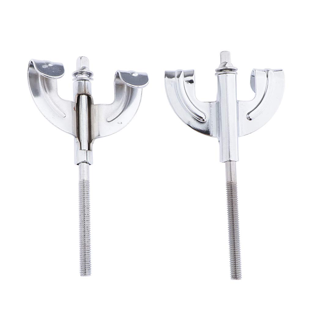 16x Druckguss Bassdrum Klauen + Zugstangen 100 Mm X 6 Mm für Die Montage Der Trommel
