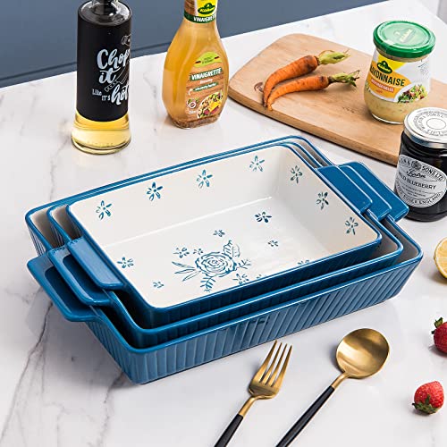 Kingsbull Home Baking Dish 9 X 13 Baking Pan Lasagna Pan Casserole Dish Ceramic Baking Set Bakeware Sets Baking Dishes #TOP2