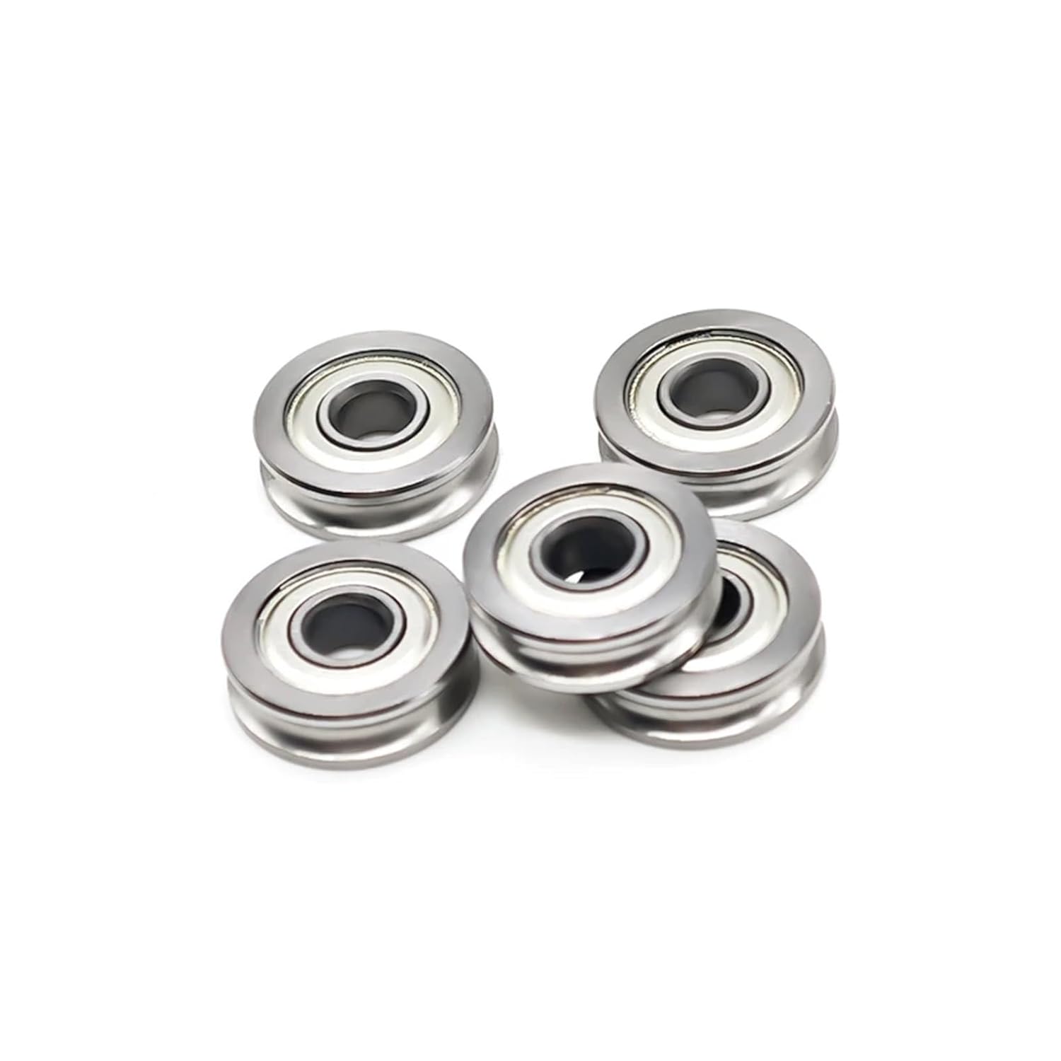 U Grove Ball Bearing Carbon Steel 4x12x4mm 604UU 4x13x4mm 10PCS