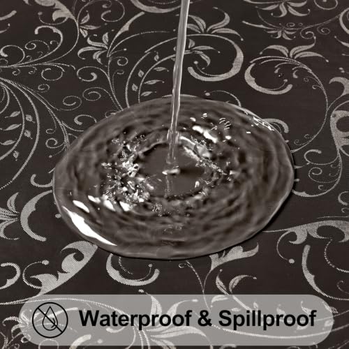 Image of Smiry Rectangle Waterproof Heavy Duty Vinyl Tablecloths, 60 x 120 Inch