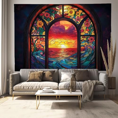 Tapisserie Paysage Voûté pour Agrandir une Pièce sans Fenêtre
