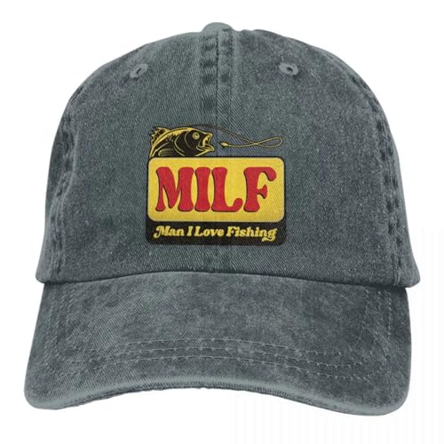 YANIUIE Milf Mann Ich Liebe Angeln Baseballmütze Männer Hüte Frauen Visier Schutz Snapback Art Caps Geschenk