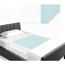 Secure Wing Washable Incontinence Bed Pads Bed Pads with Tuckable Wings, Breathable Underpad & Mattress Protector for Elderly, PostSurgery & Bedridden Care Green, 28.3"x28.3"
