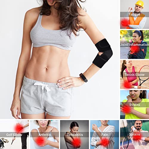 Diyukk Elbow Brace - Adjustable Elbow Compression Sleeve-Wrap For Tennis Elbow, Bursitis,Tendonitis And Sports Recovery - Universal For Left & Right Arm - Men And Women #TOP4