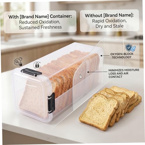Panera hermética de almacenamiento de pan con cajón para cocina 7
