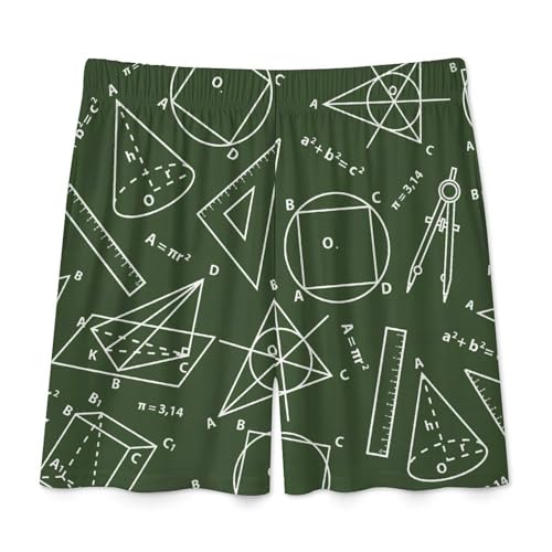 Math Science Men's Satin Pajama Boxer Shorts Silk Feeling Lounge Sleep Underwear4