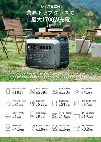 Amazon.co.jp: MATECH: ポータブル電源