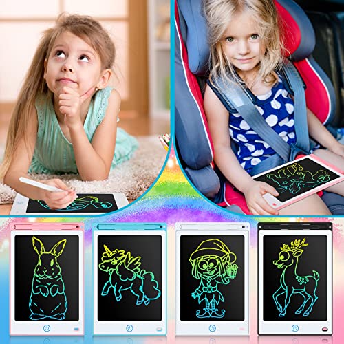 12 Pack Lcd Writing Tablets 8.5 Inch Bulk Colorful Doodle Board Kids Scribbler Board Erasable Electronic Drawing Pads Reusable Painting Tablets Learning Toy Gifts For Boys Girls (Light Color) #TOP3