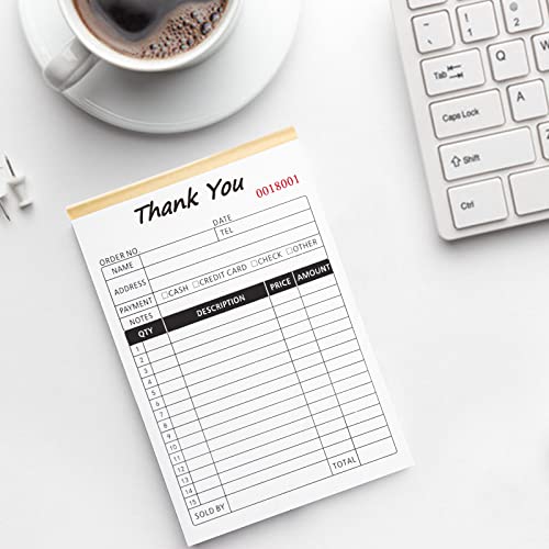 Homvle 20220515 Sales Order Books, 2-Part Carbonless Sales Invoice Book thumb #5