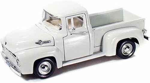 1956 F-100 Pickup Truck Blanco 124 Diecast Model Car por Motormax 73235w