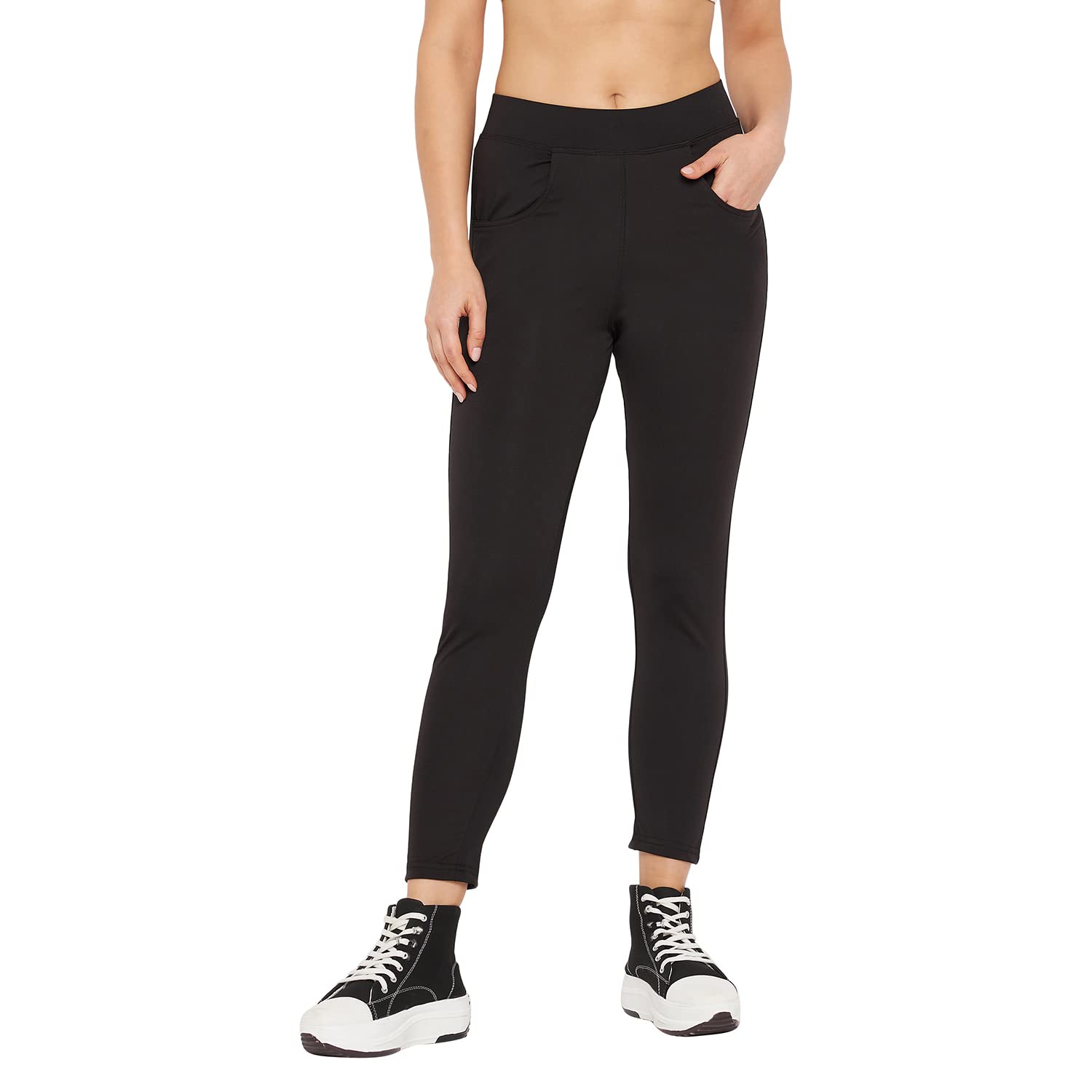 camey Women Slim Fit Nylon Blend Jegging-picture-28