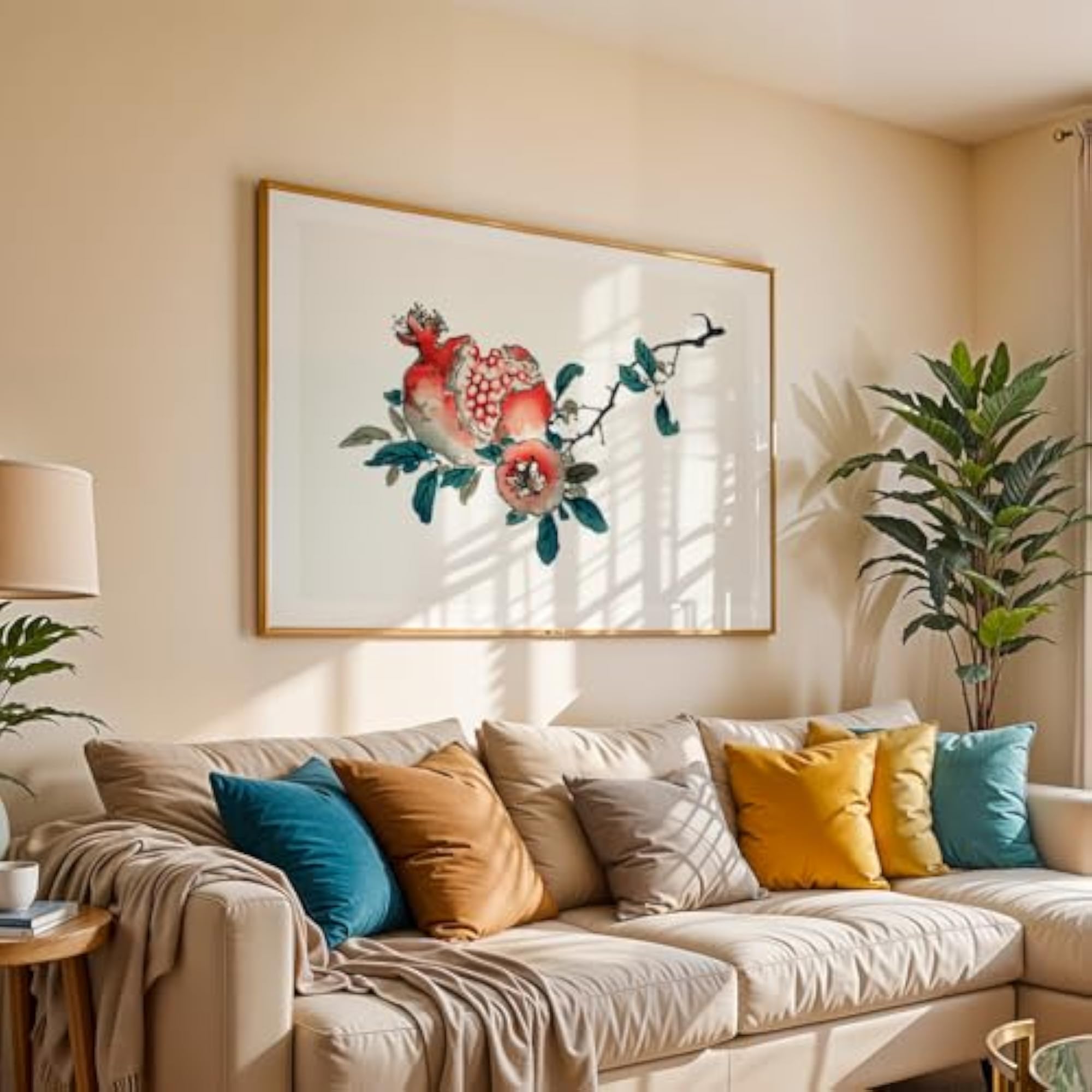 Pomegranate Botanical Wall Art Painting