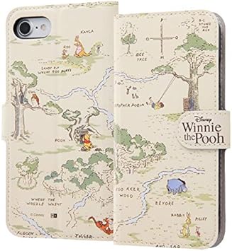 Amazon カラー ベージュ Iphone8 Iphone7 ディズニー くまのプーさん フリップカバー ケース カバー スマホ キャラクター 手帳型ケース 手帳型 ダイアリー 手帳ケース シンプル かわいい Disney Pooh プー グッズ アイフォン Iphone 8 7 スマホカバー スマホケース
