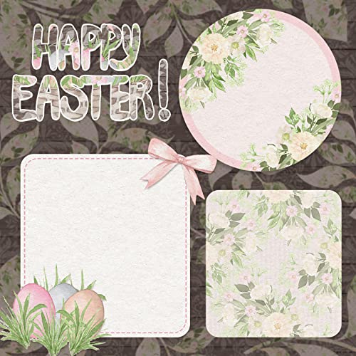 Whaline 12 Designs Easter Vintage Floral Pattern Paper Pack Scrapbook Paper Double-Sided Watercolor Decorative Craft Paper For Easter Card Making Scrapbook Photo Album Decor, 24 Sheet, 30 X 30Cm #TOP5