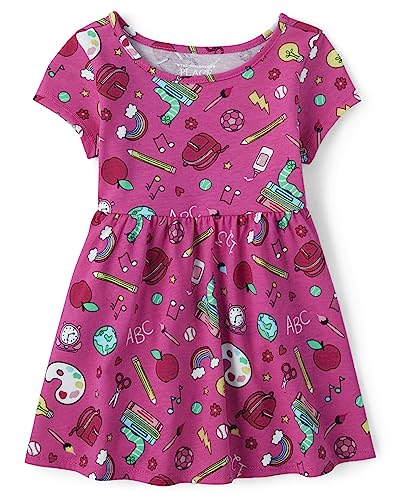 The Children's Place Girls' and Toddler Short Sleeve Fashion Dress