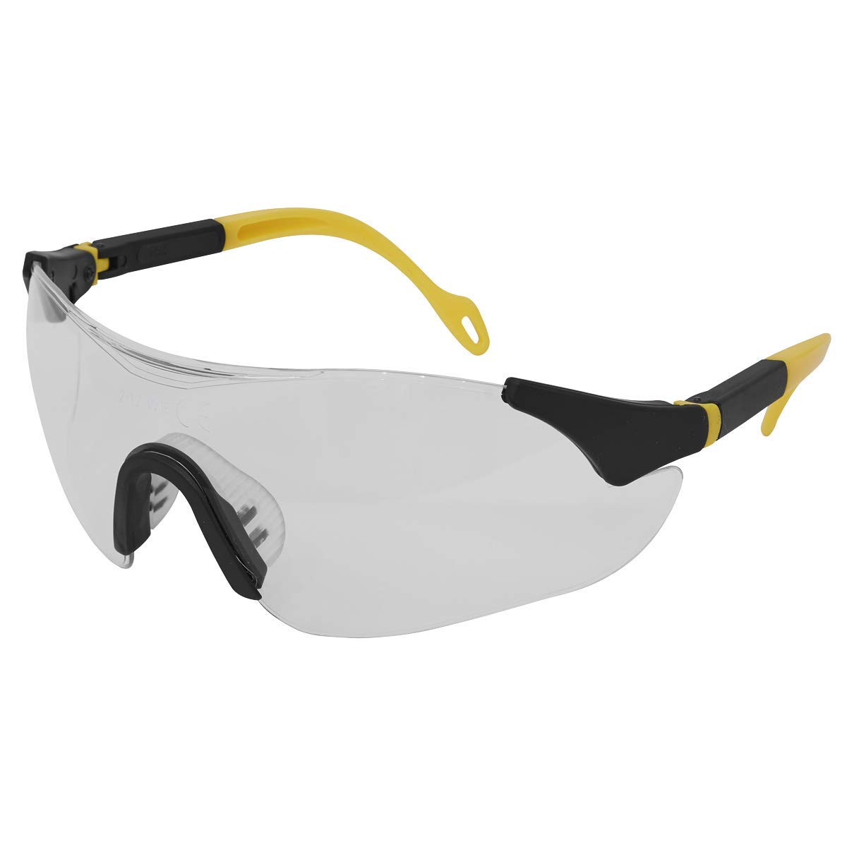 Sealey Sports Style Clear Safety Glasses with Adjustable Arms - 9208