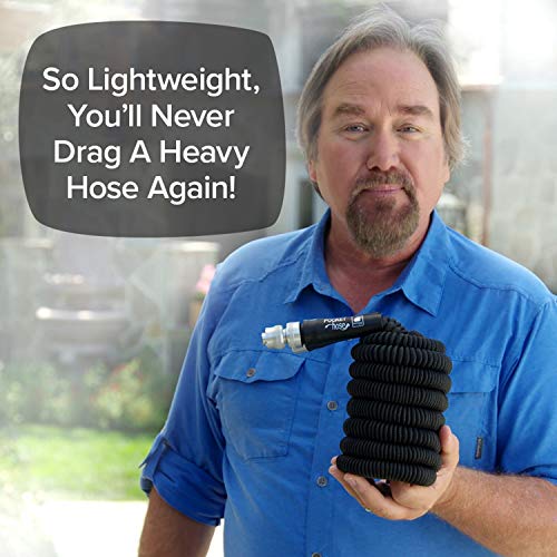 Pocket Hose Original Silver Bullet Lightweight Water Hose by BulbHead - Expandable Garden Hose That Grows with Lead-Free Connectors - Safe Drinking Water Hose – Kink-Resistant & Stores Easily! (50 Ft)